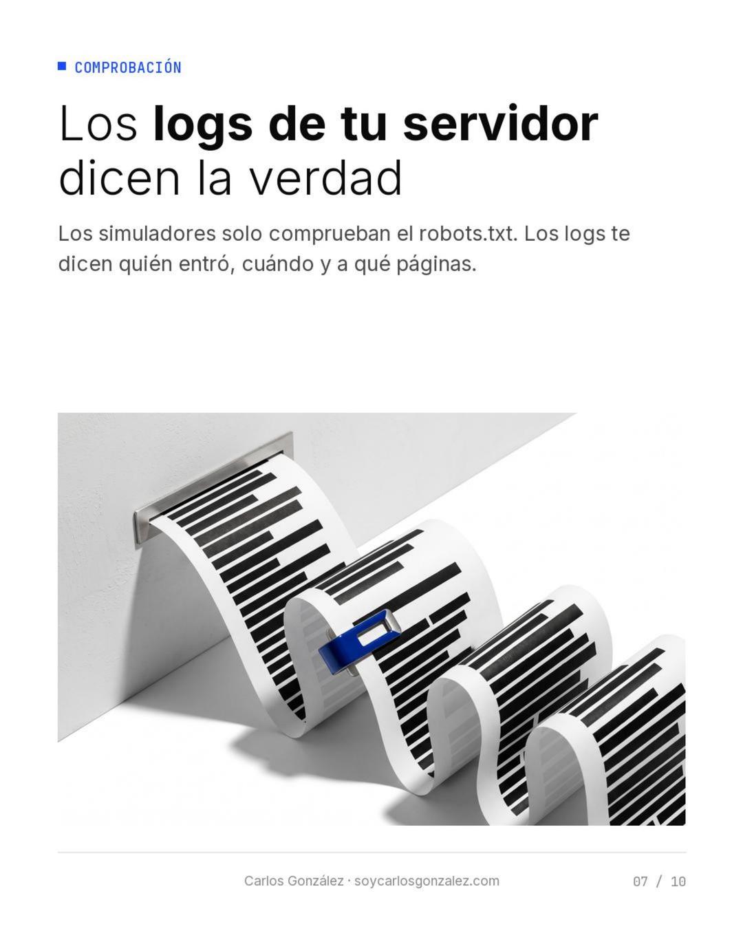 Comprobación: los logs de tu servidor dicen quién entró, cuándo y a qué páginas