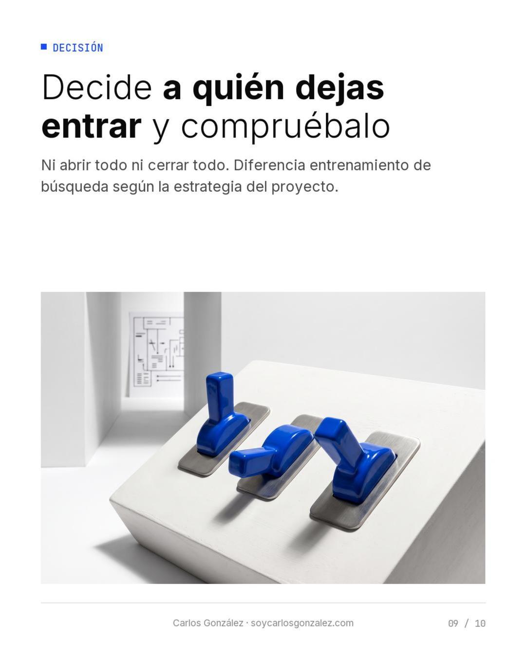 Decisión: decide a quién dejas entrar y compruébalo, diferenciando entrenamiento y búsqueda