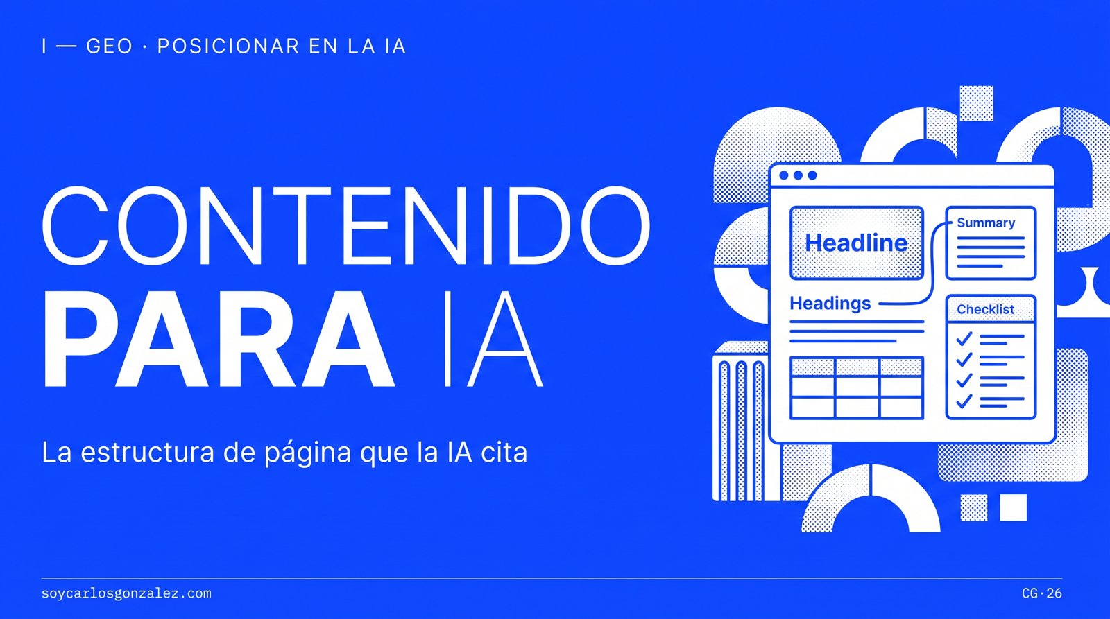 La estructura de página que la IA cita