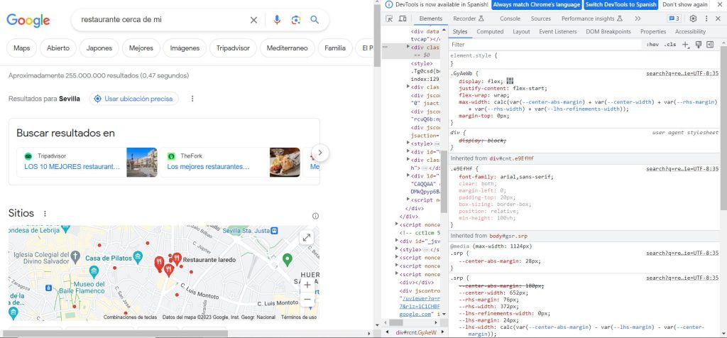 paso 3 para geolocalizar busquedas en google
