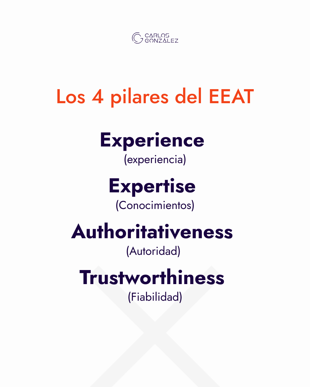 los 4 pilares del EEAT